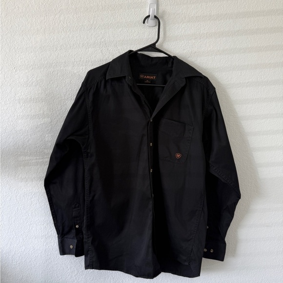 Ariat Classic Black Cotton Shirt - Picture 5 of 8